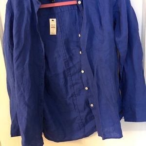 Blue Button Up